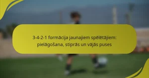 3-4-2-1 formācija jaunajiem spēlētājiem: pielāgošana, stiprās un vājās puses