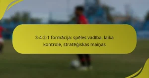 3-4-2-1 formācija: spēles vadība, laika kontrole, stratēģiskas maiņas